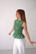 Top Cora Pois Vert