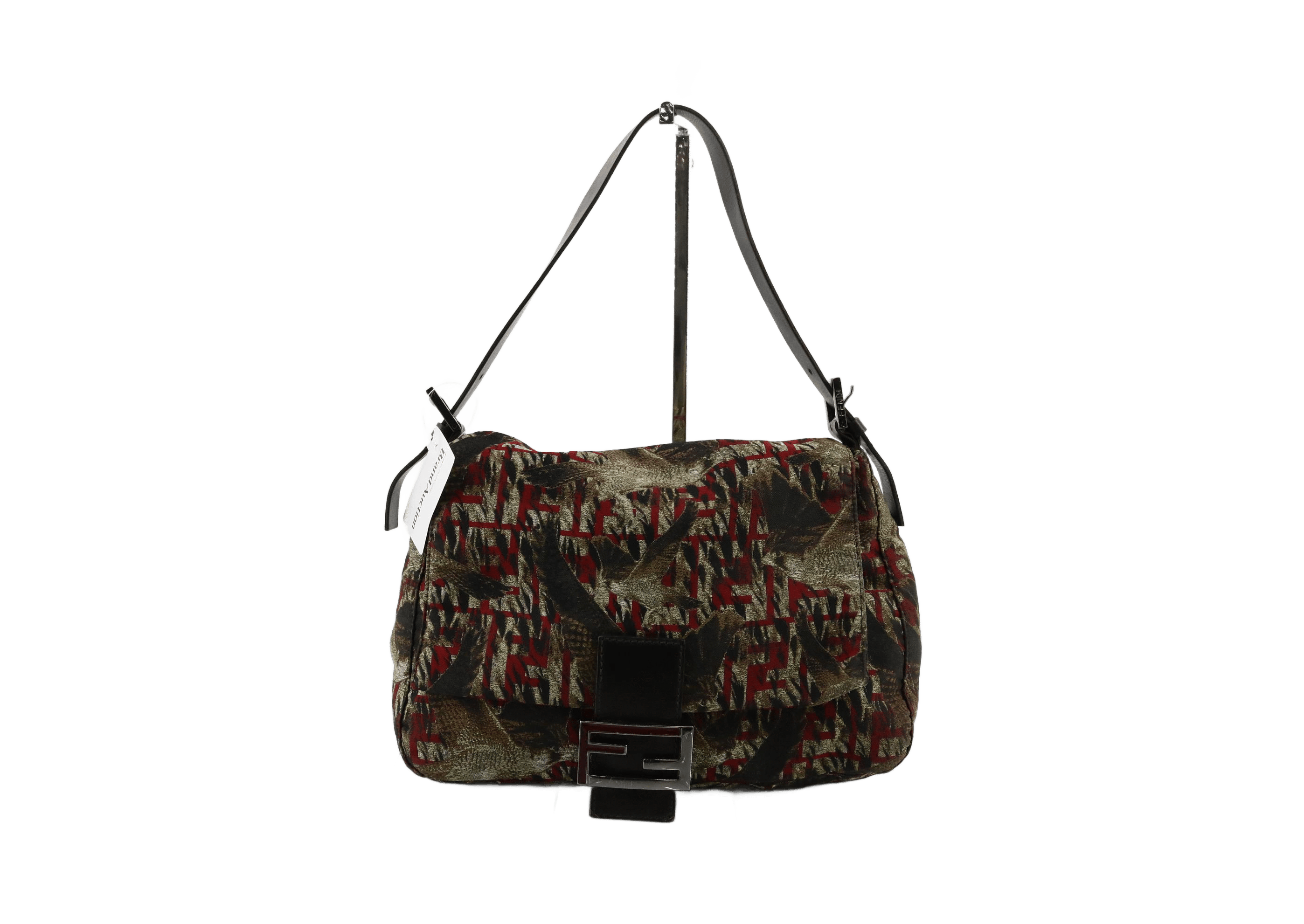 Fendi Mamma Baguette Canvas motif Bird medium