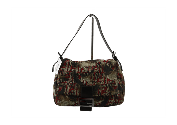 Fendi Mamma Baguette Canvas motif Bird medium