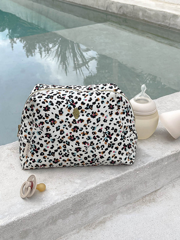 trousse de toilette bébé léopard milinane