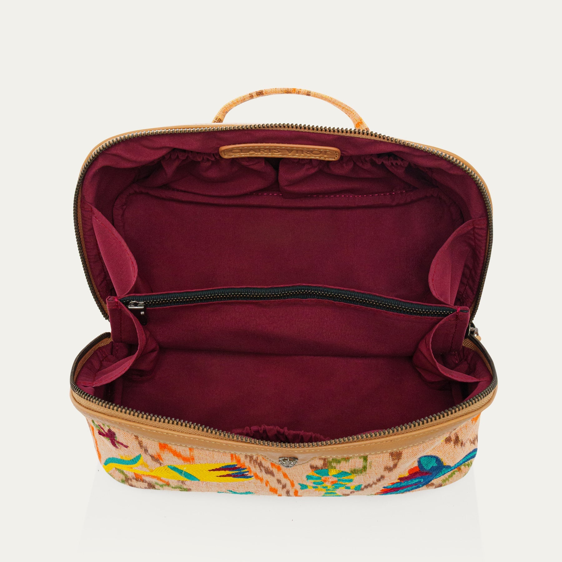 Trousse Tissu Charlotte Amphore Brodé