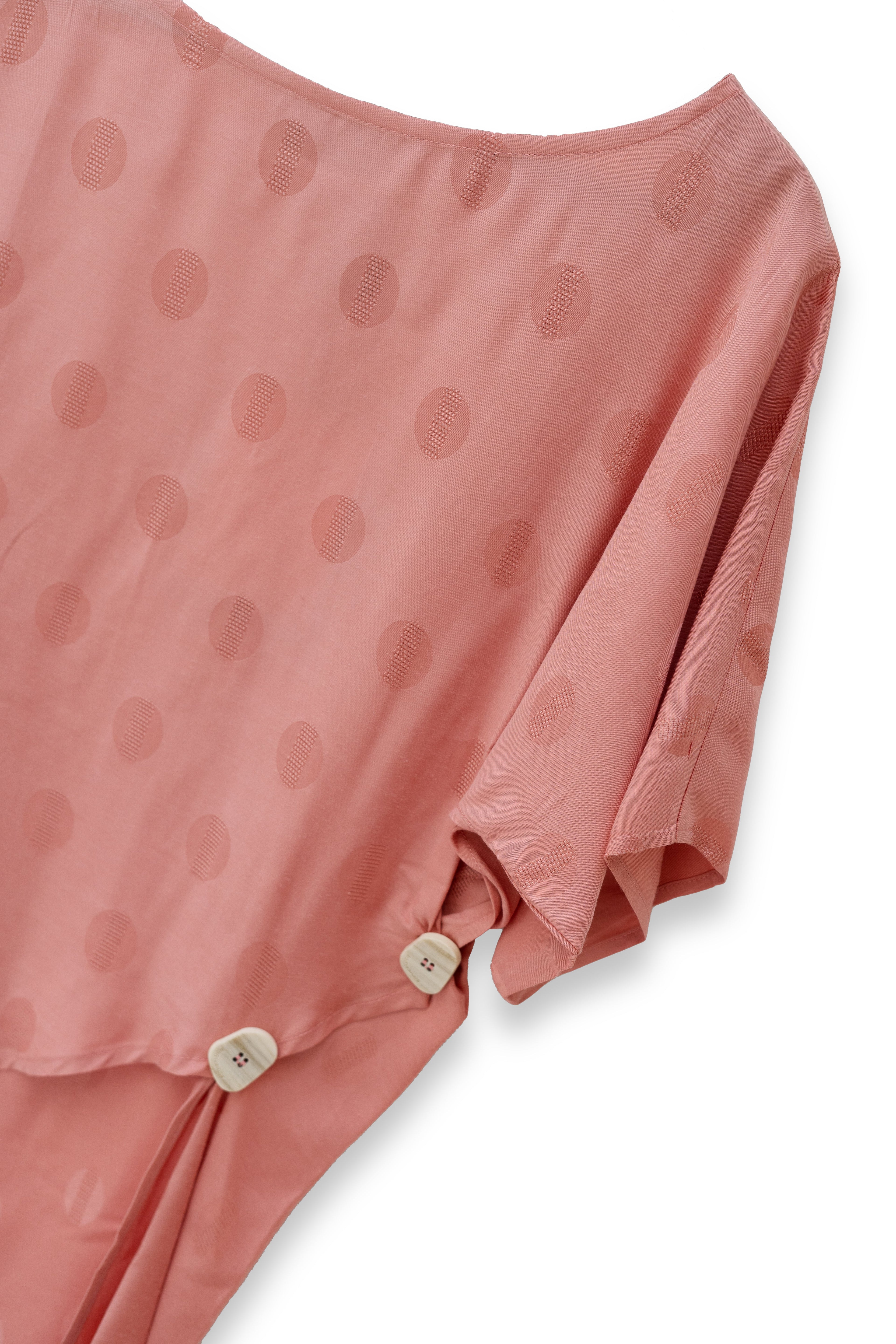 Tunique Botones Jacquard Café Rose