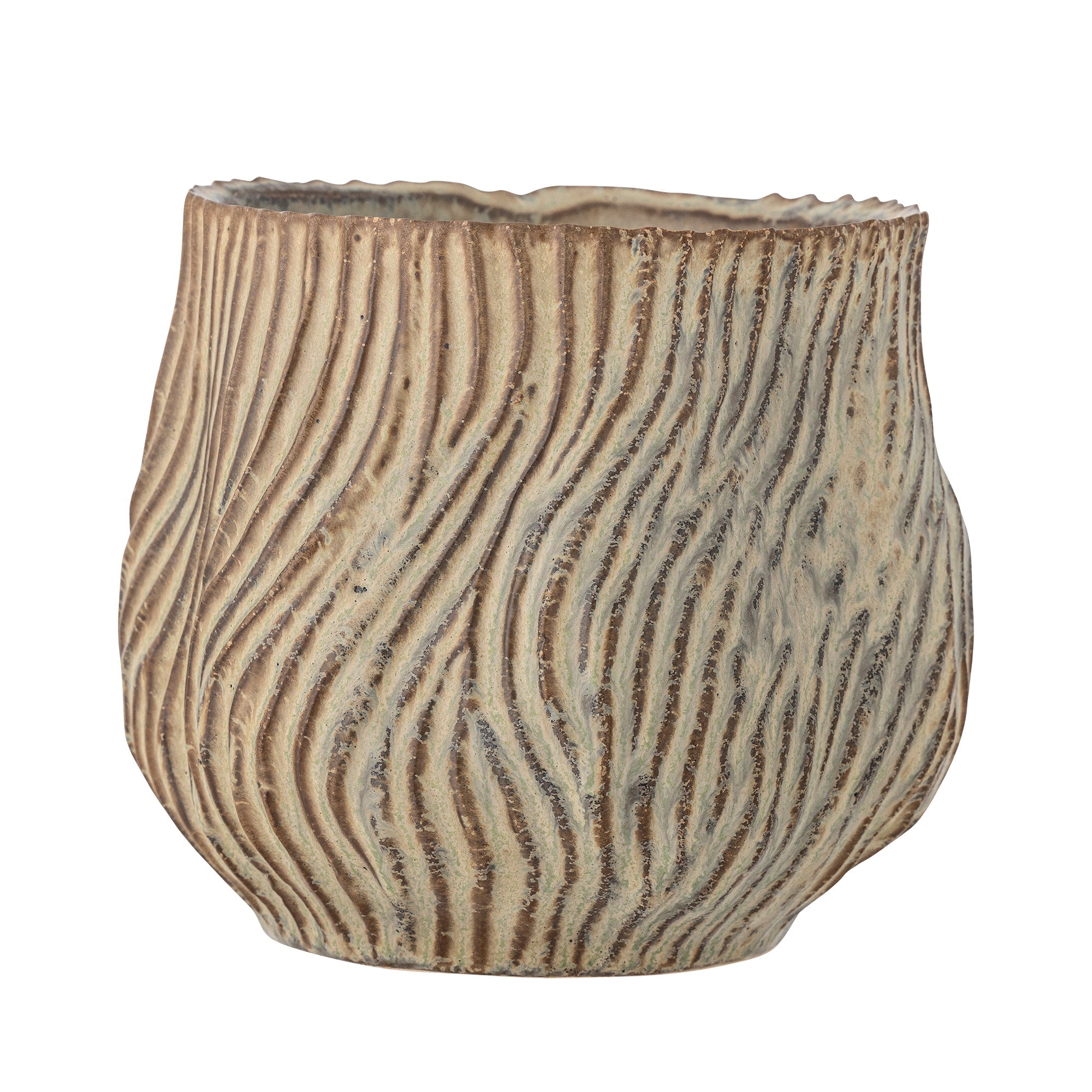 Dua - Cache-Pot - Marron - Grès