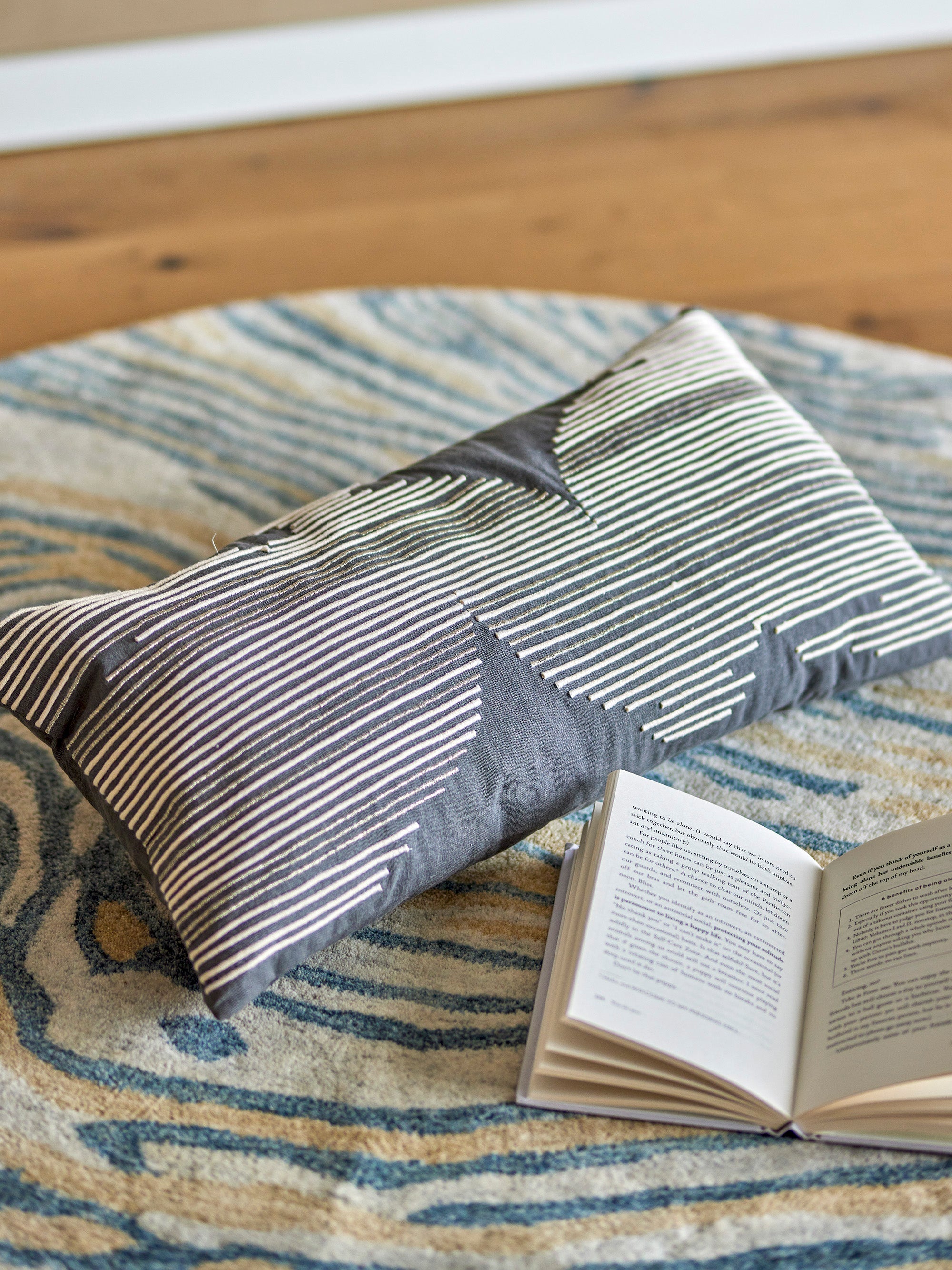 Brechia - Coussin - Gris - Coton