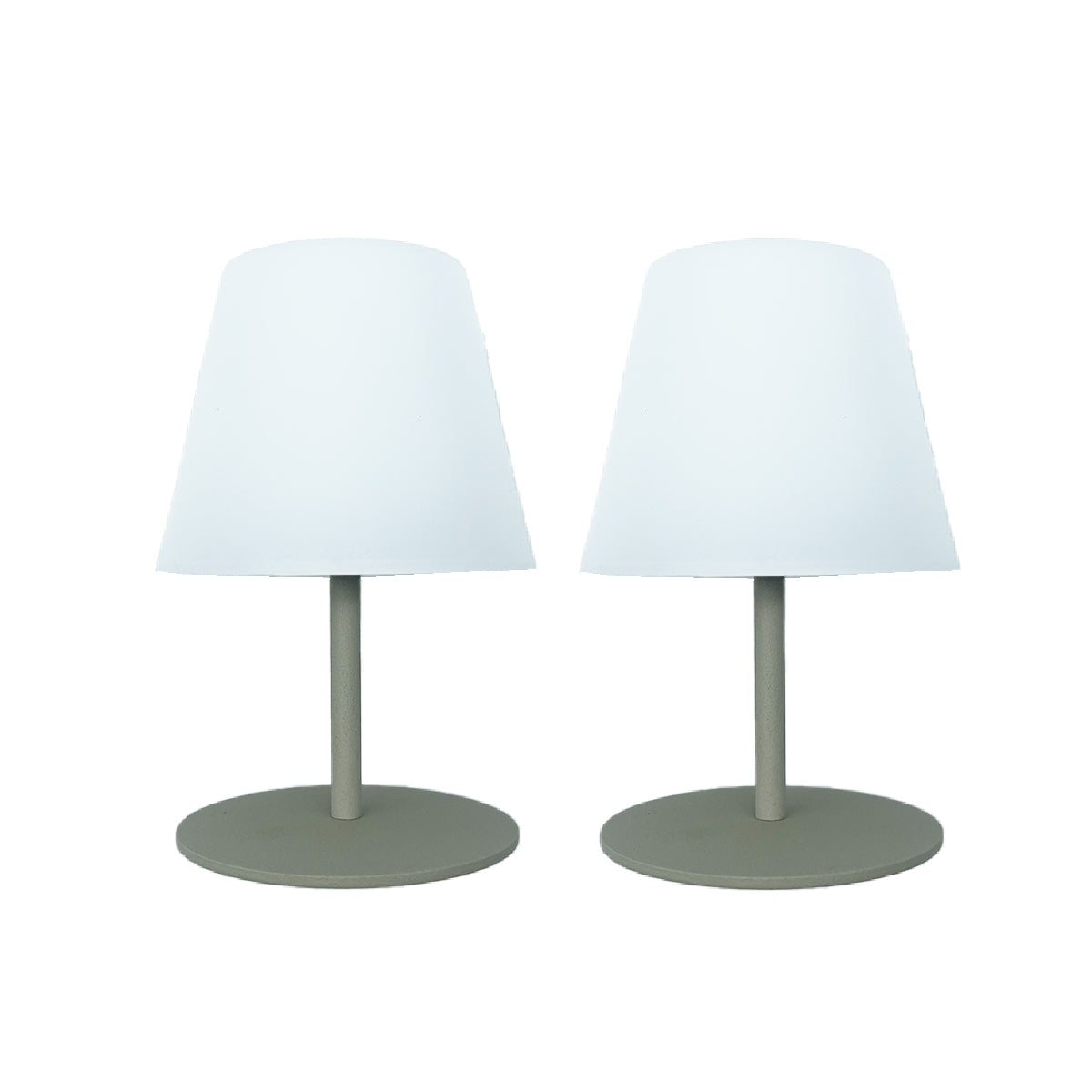 Twins - Lampe De Table Sans Fil - Acier - Vert