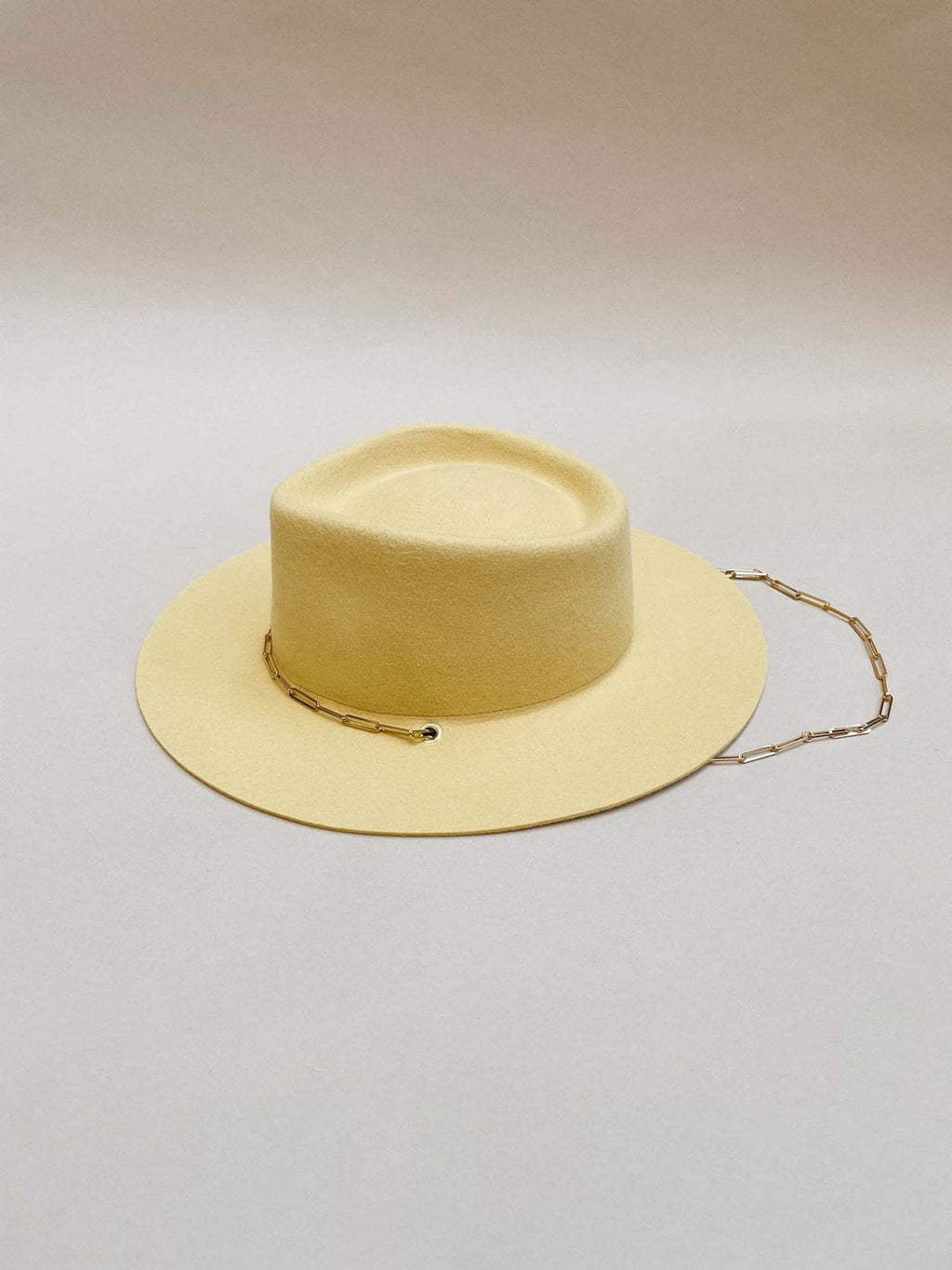 Chapeau Feutre Ulysse - Jaune Pale