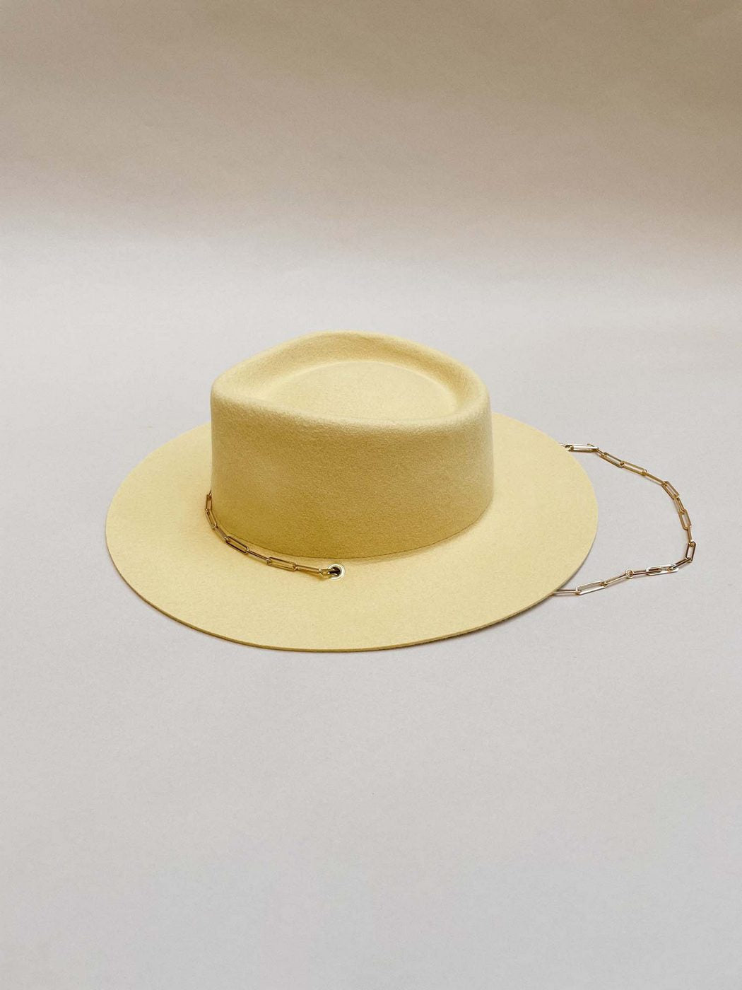 Chapeau Feutre Ulysse - Jaune Pale