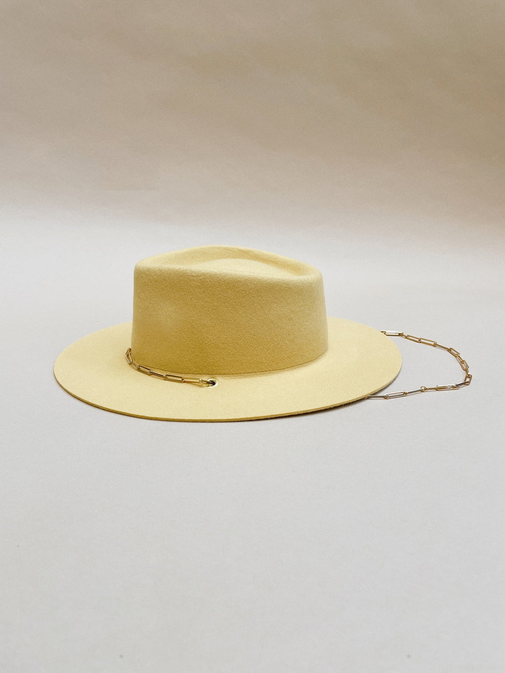 Chapeau Feutre Ulysse - Jaune Pale
