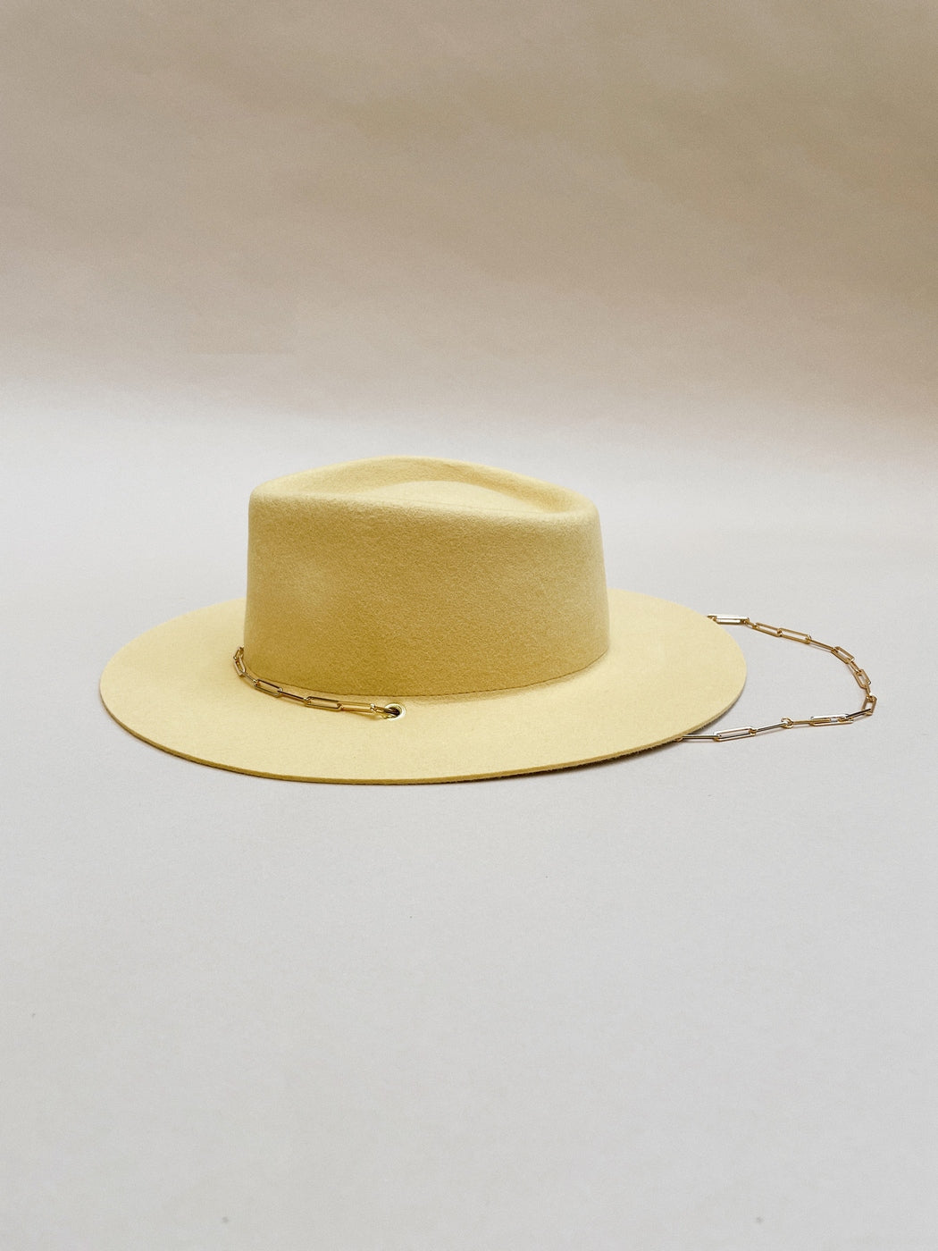 Chapeau Feutre Ulysse - Jaune Pale