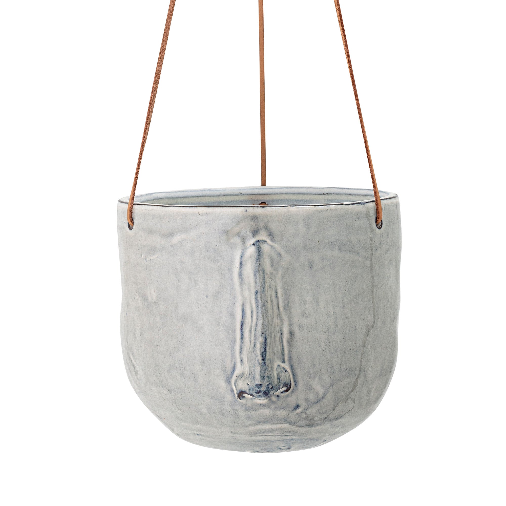 Ileana - Cache-Pot Suspendu - Gris - Grès