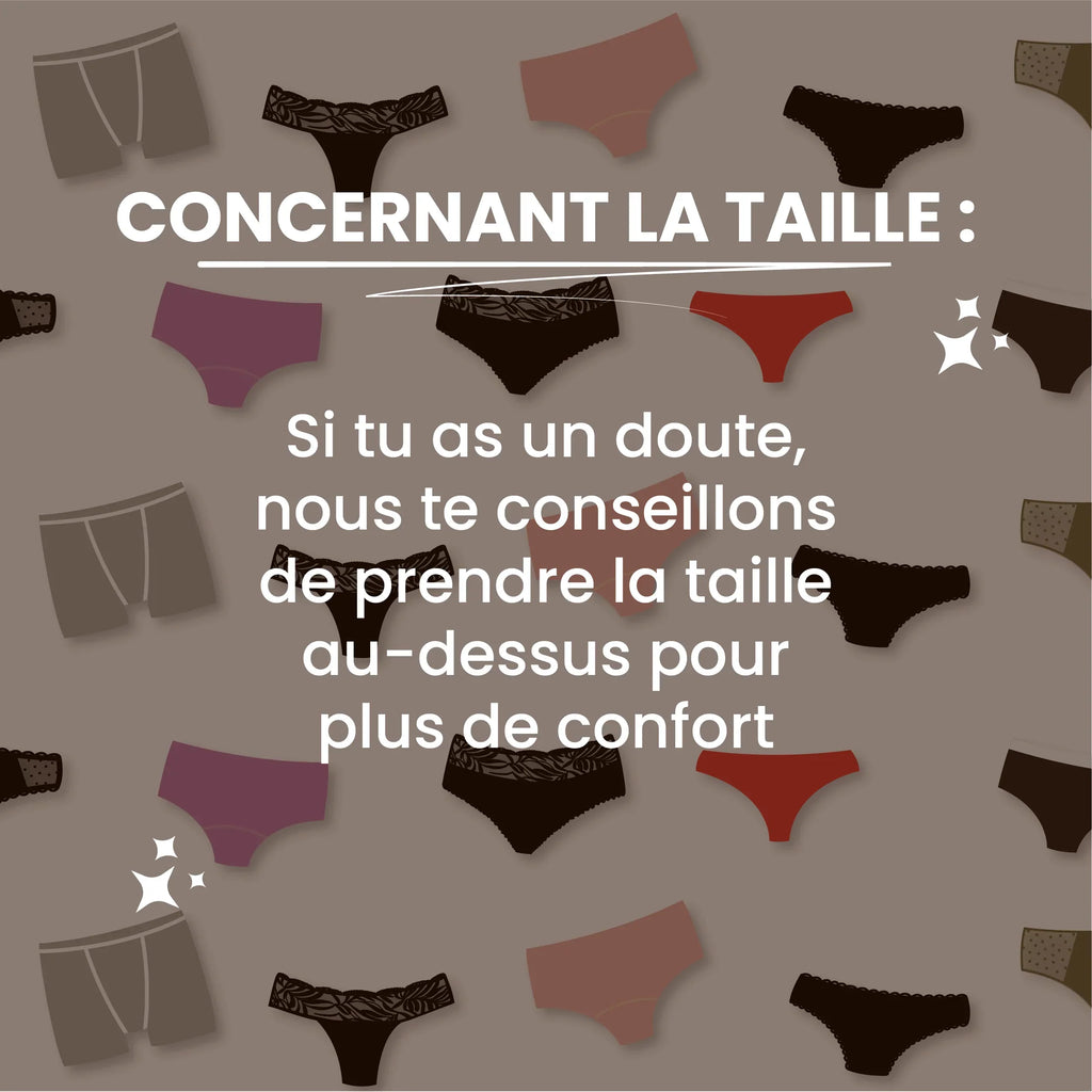 Culotte Menstruelle Mystère – Tous Flux – 3XS au 8XL