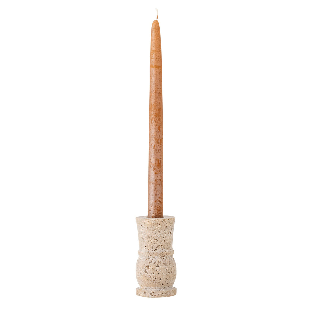 Ilise - Bougeoir - Naturel - Travertin