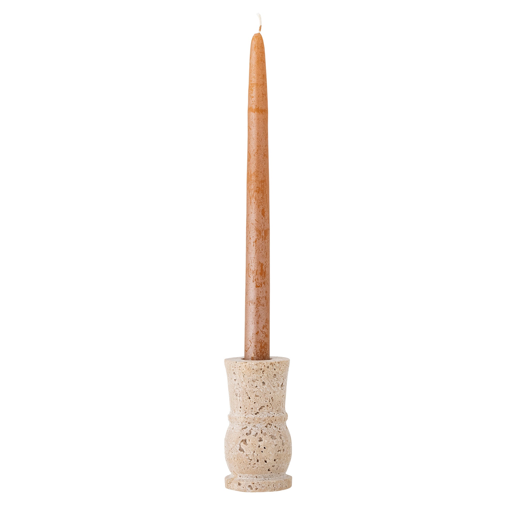 Ilise - Bougeoir - Naturel - Travertin