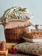 Maisa - Coussin - Marron - Coton