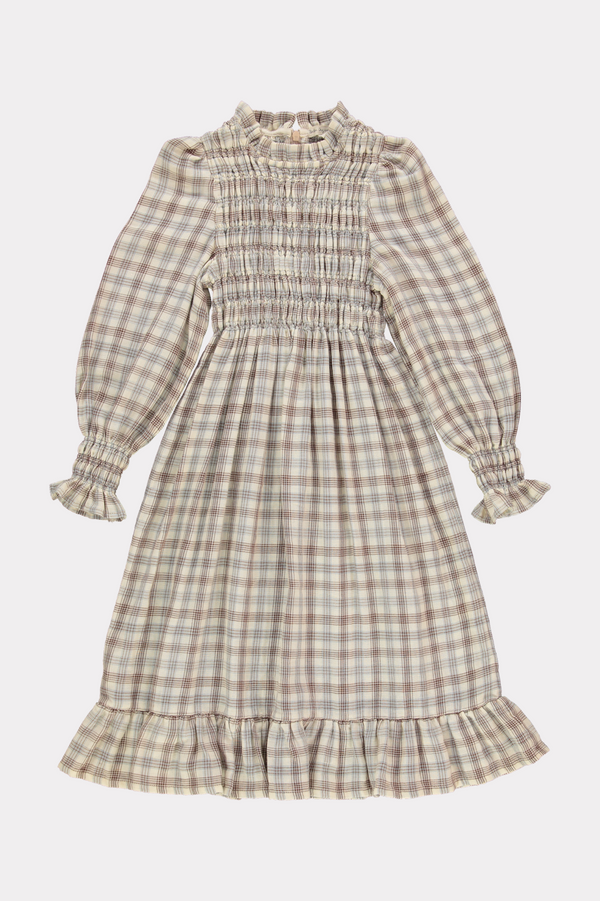 Robe Valery Nature Check-6 Ans - Enfant