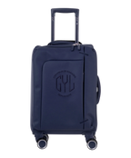 Valise Evasion GYL souple cabine 55 cm coloris marine vue de face avec logo GYL