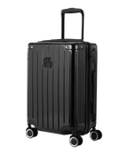 Valise Intemporelle en polycarbonate cabine 55 cm coloris noir vue trois quarts