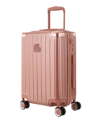 Valise Intemporelle en polycarbonate cabine 55 cm coloris rose gold vue trois quarts
