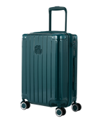 Valise Intemporelle en polycarbonate cabine 55 cm coloris vert sapin vue trois quarts