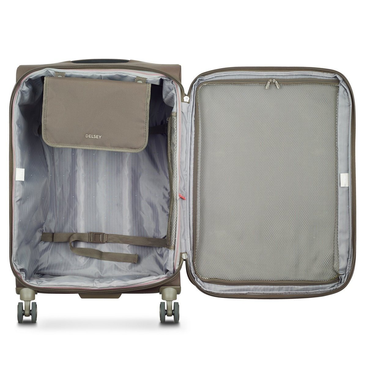 Valise Long Séjour Souple Extensible - Helium Dlx - 71Cm - Mocha - Delsey Paris - The Bradery