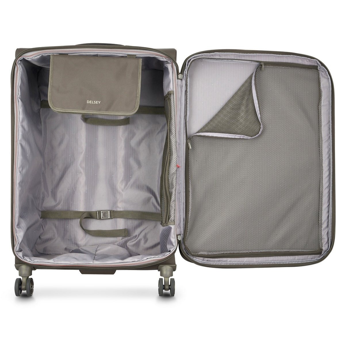 Valise Long Séjour Souple Extensible - Helium Dlx - 78Cm - Mocha - Delsey Paris - The Bradery
