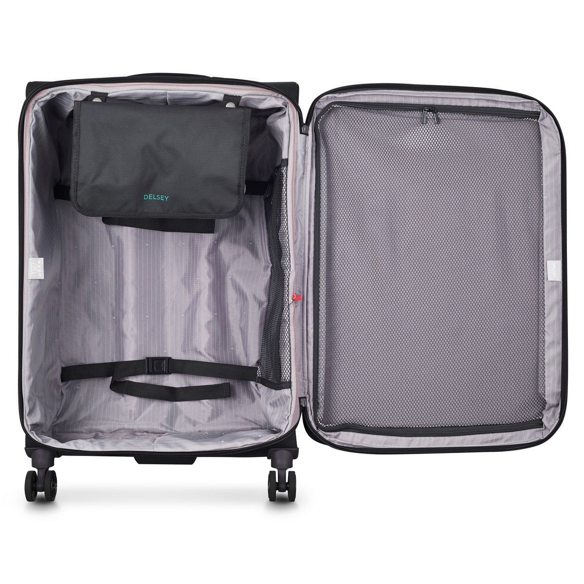 Valise Long Séjour Souple Extensible - Helium Dlx - 78Cm - Noir - Delsey Paris - The Bradery