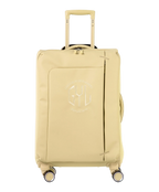 Valise Evasion GYL souple semaine 65 cm coloris champagne vue de face avec logo GYL