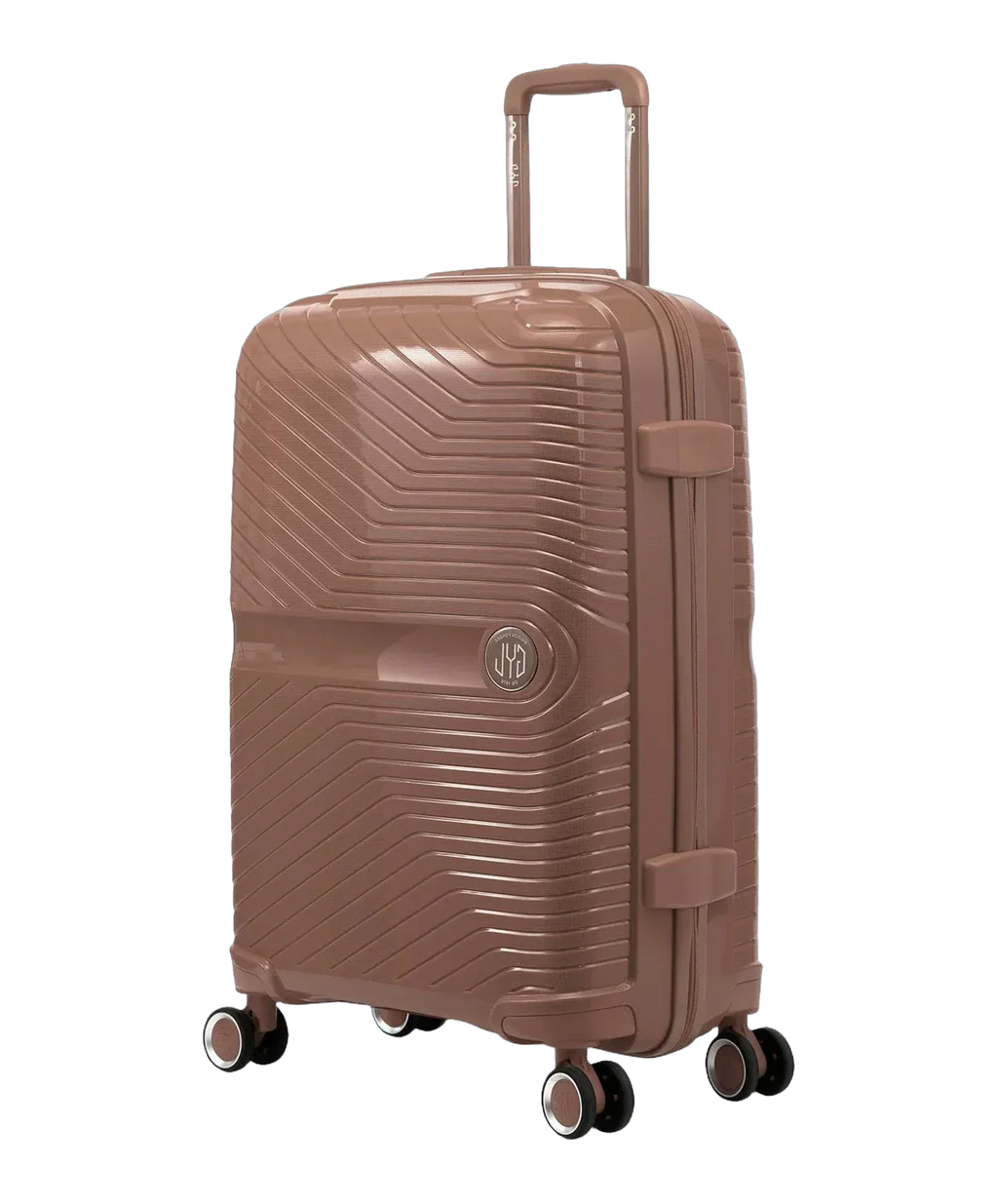 Valise moyenne Signature GYL champagne vue trois quarts