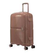 Valise moyenne Signature GYL champagne vue trois quarts