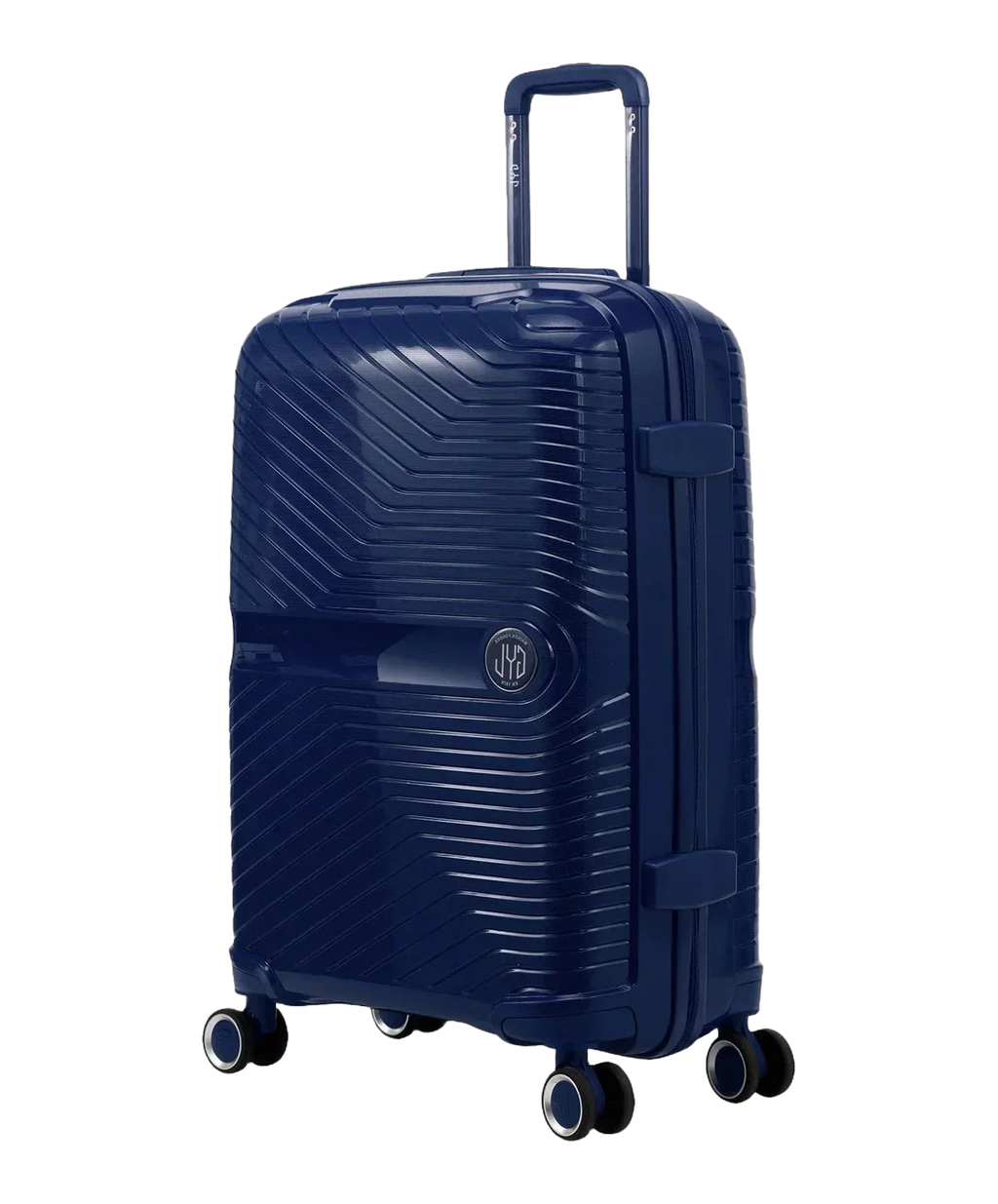 Valise moyenne Signature GYL marine vue trois quarts