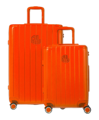 Set de 2 valises rigides Intemporelle orange cabine et semaine face avant GYL