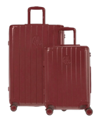 Set de 2 valises rigides Intemporelle rouge fonce cabine et semaine face avant GYL