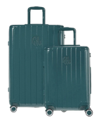 Set de 2 valises rigides Intemporelle vert sapin cabine et semaine face avant GYL