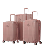 Set de 3 valises rigides Intemporelle rose gold cabine semaine et soute face avant GYL