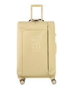 Valise Evasion GYL souple soute 75 cm coloris champagne vue de face avec logo GYL