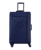 Valise Evasion GYL souple soute 75 cm coloris marine vue de face avec logo GYL