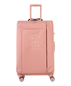 Valise Evasion GYL souple soute 75 cm coloris rose-gold vue de face avec logo GYL