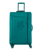 Valise Evasion GYL souple soute 75 cm coloris sapin vue de face avec logo GYL