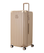 Valise Trunk GYL en polycarbonate Trunk XL 80 cm coloris champagne vue trois quarts avant