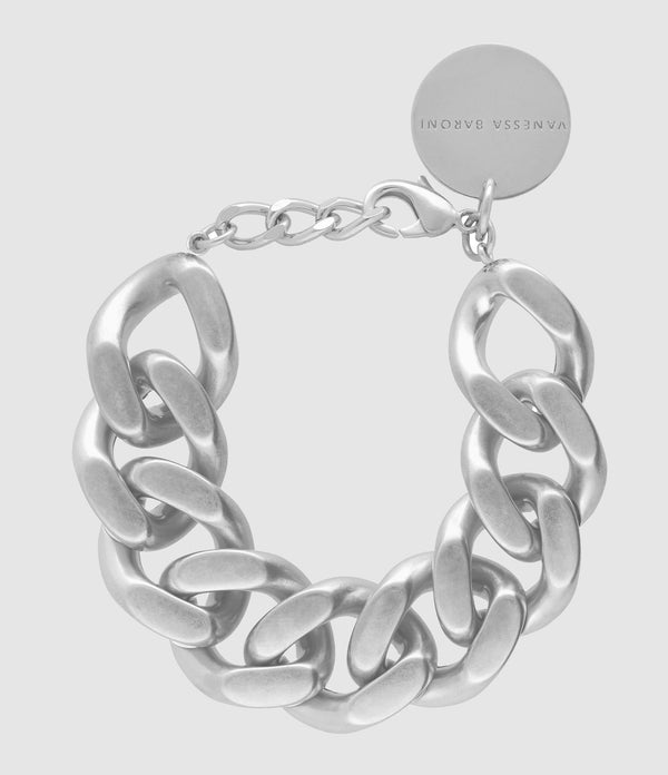 Vanessa Baroni - Bracelet Flat Chain Silver Vintage - Femme