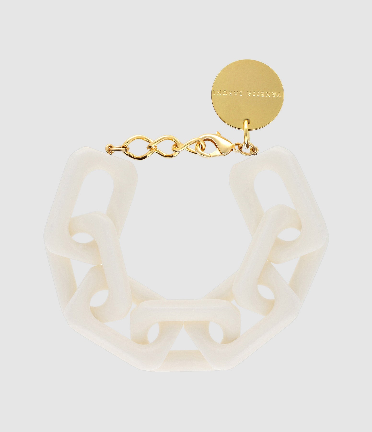 Vanessa Baroni - Bracelet Squared Blanc - Femme