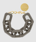 Vanessa Baroni - Bracelet Squared Taupe Foncé - Femme