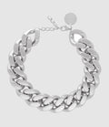 Vanessa Baroni - Collier Big Flat Chain Silver Vintage - Femme