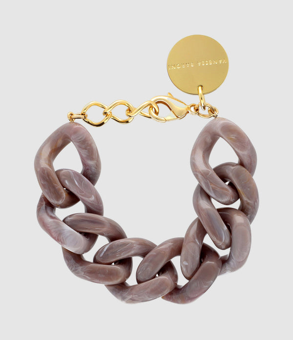 Vanessa Baroni - Bracelet Flat Taupe Marbré - Femme