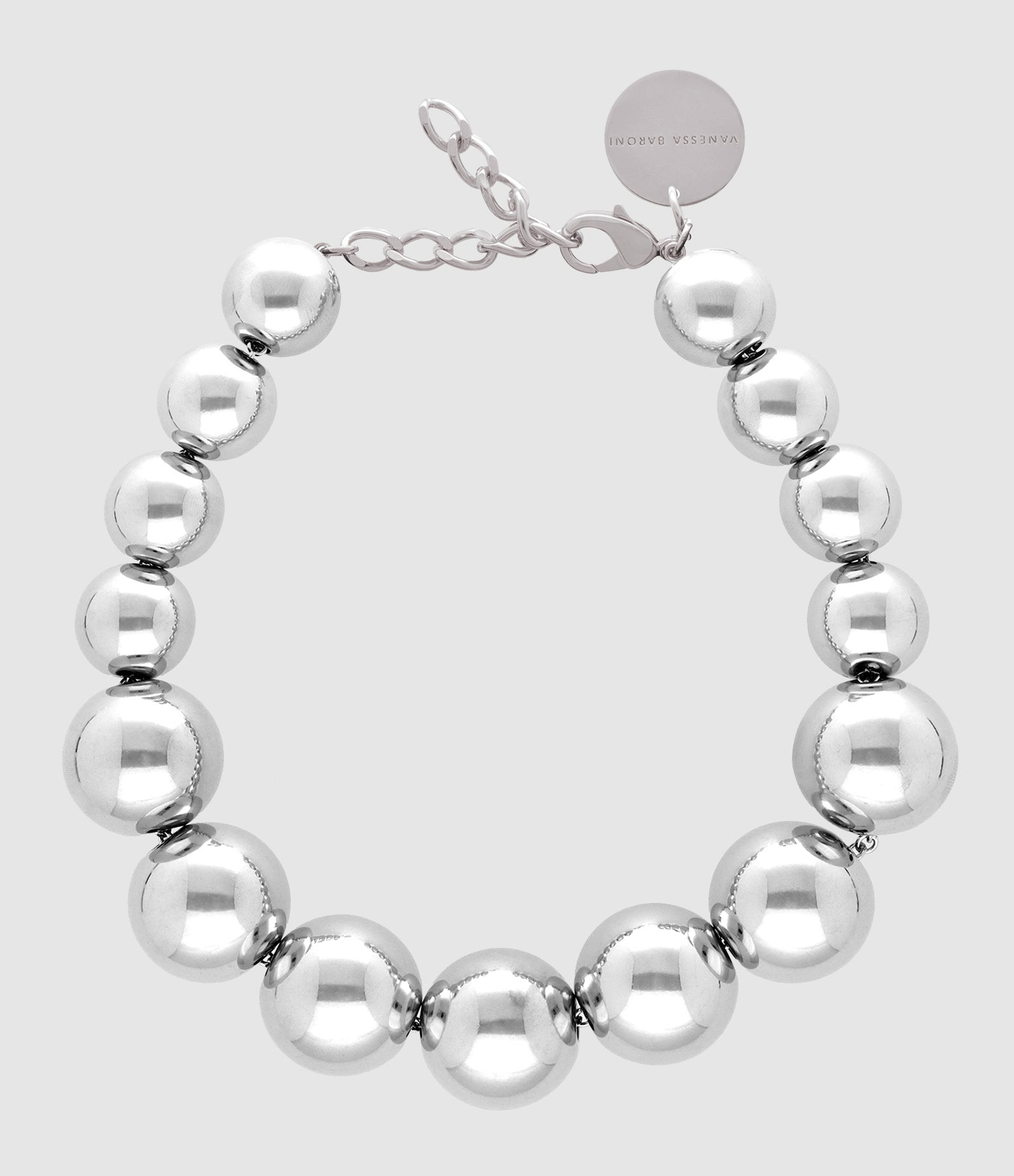 Vanessa Baroni - Collier Beads Silver - Femme