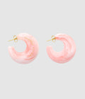 Vanessa Baroni - Boucles D'Oreilles Moon Bubble Gum Twist - Femme