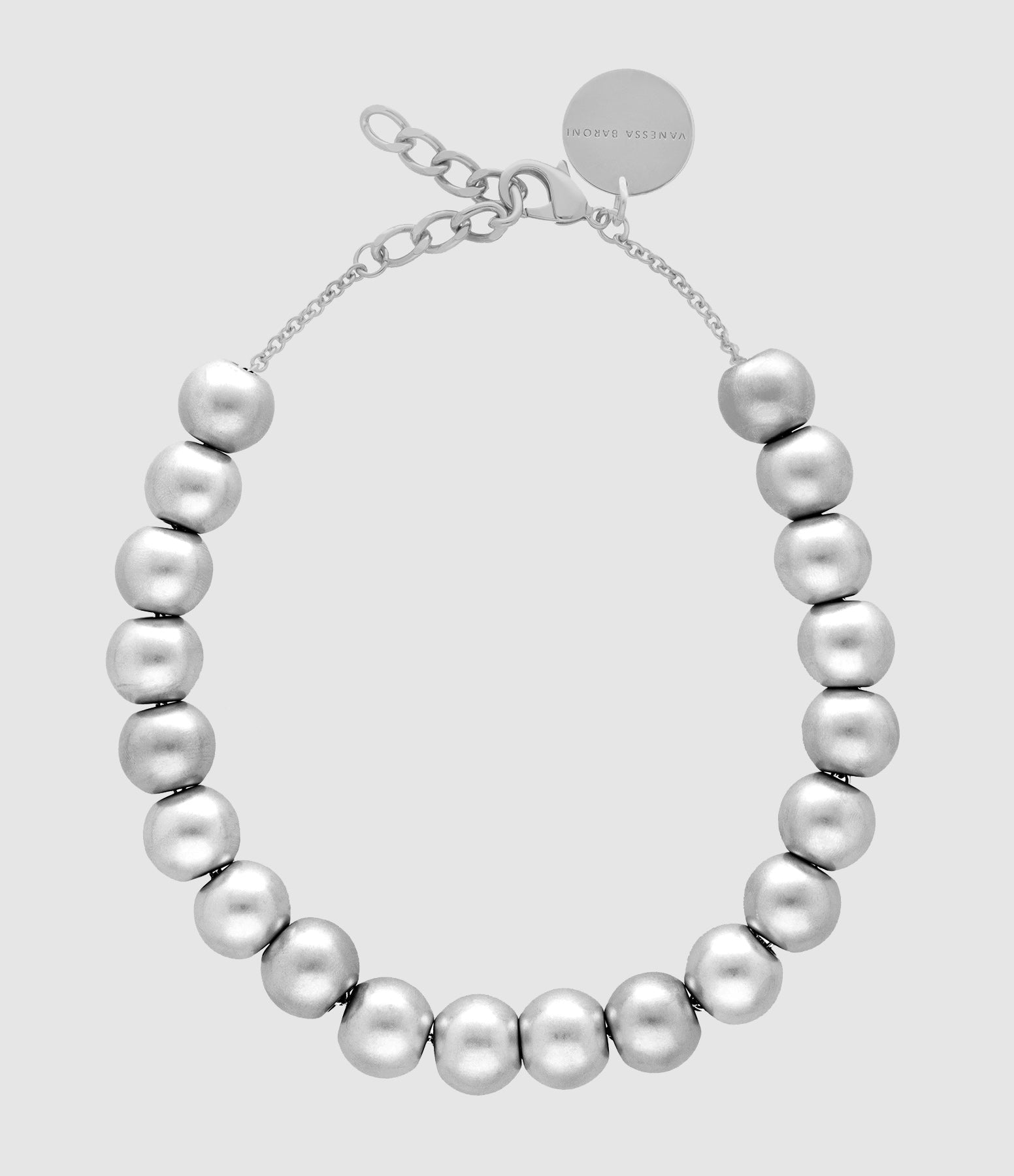 Vanessa Baroni - Collier Small Beads Short Silver Vintage - Femme