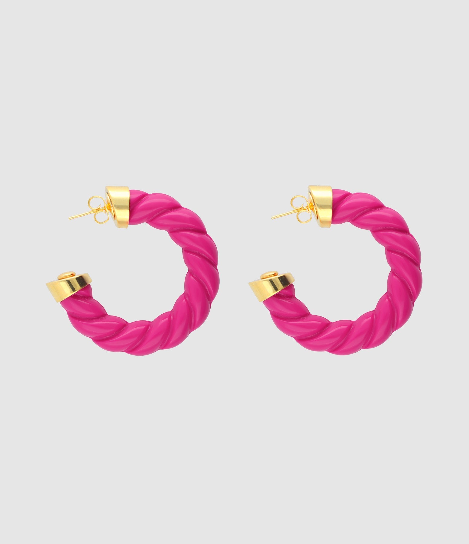 Vanessa Baroni - Créoles Rope Fuchsia - Femme