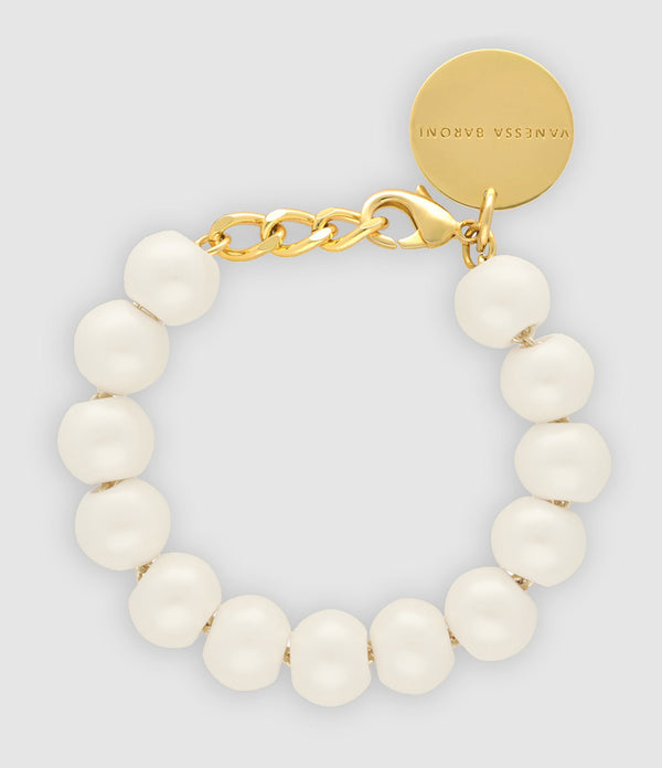 Vanessa Baroni - Bracelet Mini Beads Bracelet Pearl - Femme
