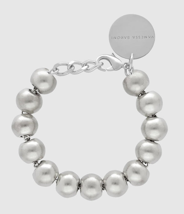 Vanessa Baroni - Bracelet Mini Beads Silver Vintage - Femme